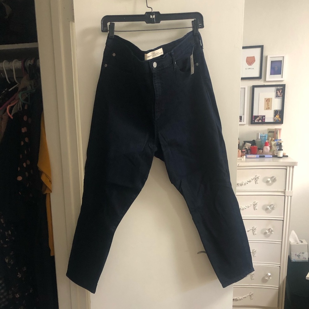 Gap Dark Wash High Rise Skinny Crop Jeans